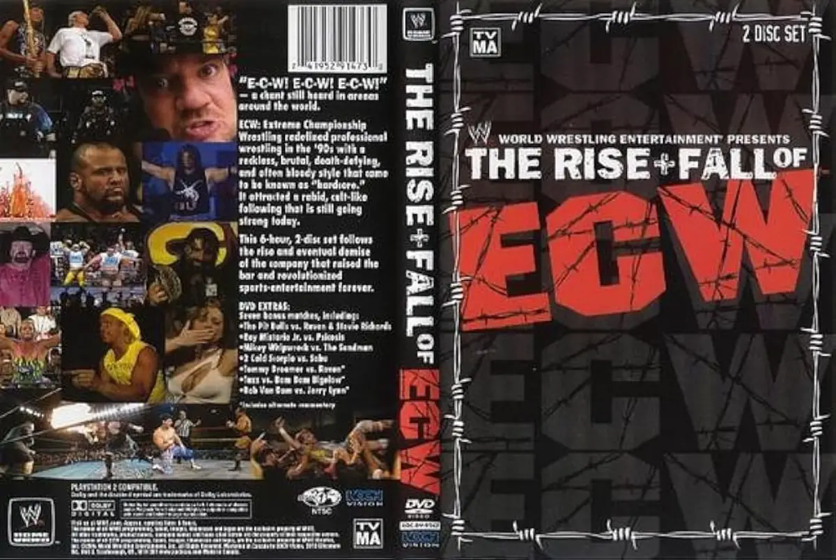 Rise and fall of ecw dvd cover